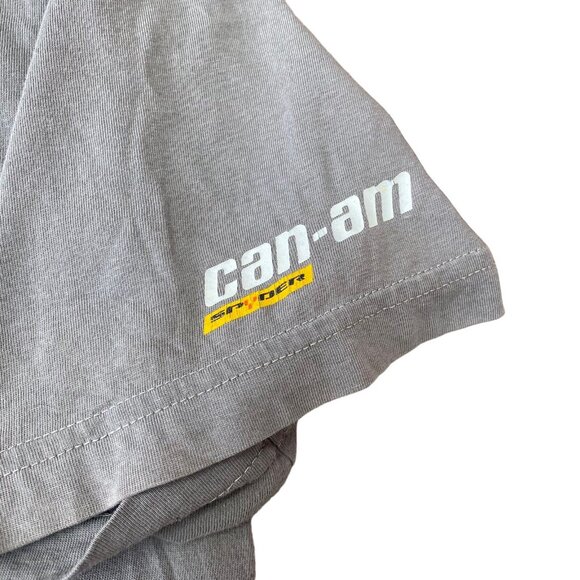 Can-Am T-shirt Mens Size XL Short Sleeve Camo Logo Lightweight Gray - Picture 4 of 6